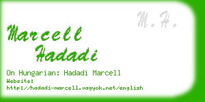 marcell hadadi business card